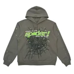 Sp5der Punk V2 Hoodie Slate Grey