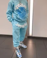 Sp5der Worldwide Sweatpant Sky Blue