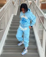 Sp5der Worldwide Sweatpant Sky Blue